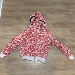 Pink bape zip up